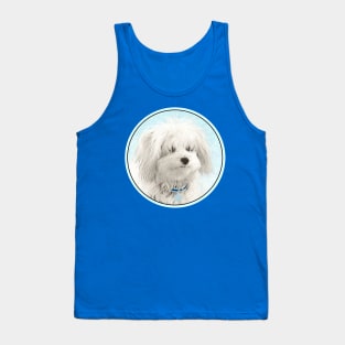 Coton de Tulear Painting - Cute Original Dog Art Tank Top